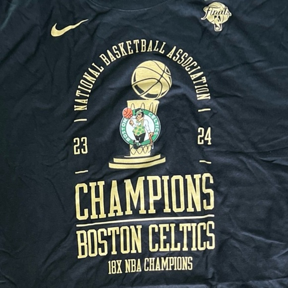 Boston Celtics NBA Finals Nike Champions Official Locker Room T-Shirt Size 3XL - Picture 8 of 8